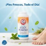 TALCO PARA PIES ABSORBE HUMEDAD Y NEUTRALIZA OLORES, NO RESECA IDEAL PARA ATLETAS ARM & HAMMER 142G