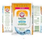 TOALLITAS HUMEDAS FACIALES CON BICARBONATO DE SODIO Y SENSACION DE AGUA FRESCA, TOALLITAS DESODORANTE QUE LIMPIAN, REFRESCAN ARM & HAMMER 30UND