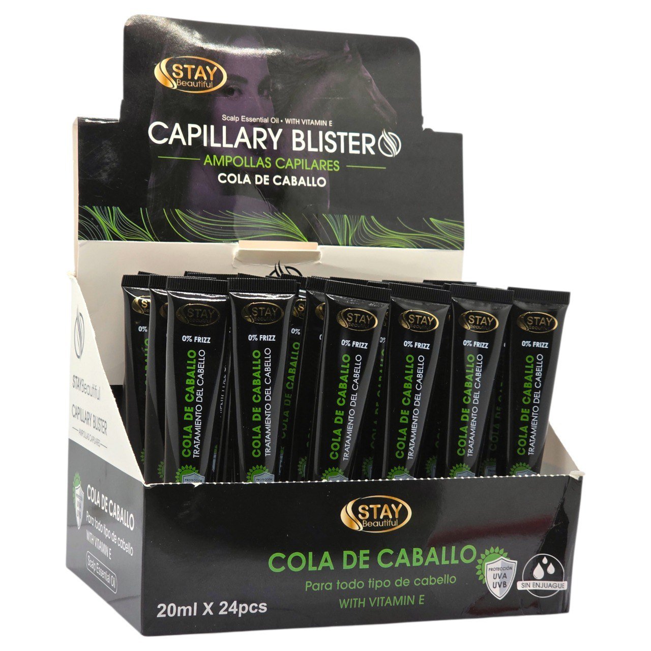 AMPOLLAS CAPILARES DE COLA DE CABALLO STAY BEAUTIFUL 20ML AMPOLLAS CAPILARES DE COLA DE CABALLO STAY BEAUTIFUL 20ML