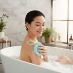 CEPILLO DE SILICONA PARA DUCHA