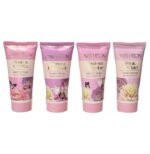 CREMA CORPORAL DE MANOS EN SET DE 4 PIEZAS HIDRATANTES CON FRAGANCIA DE LARGA DURACION PARIS HILTON 90MLX4