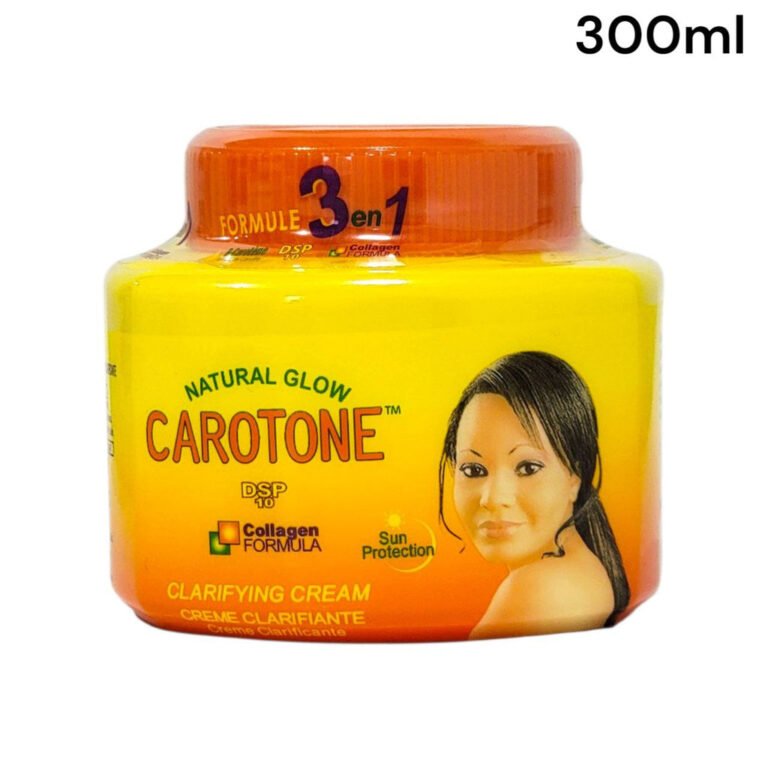 CREMA FACIAL ORIGINAL CAROTONE ACLARANTE, HIDRATANTE Y ANTIOXIDANTE DE LA PIEL CON CAROTENO BLANQUEADOR NATURAL GLOW 300ML