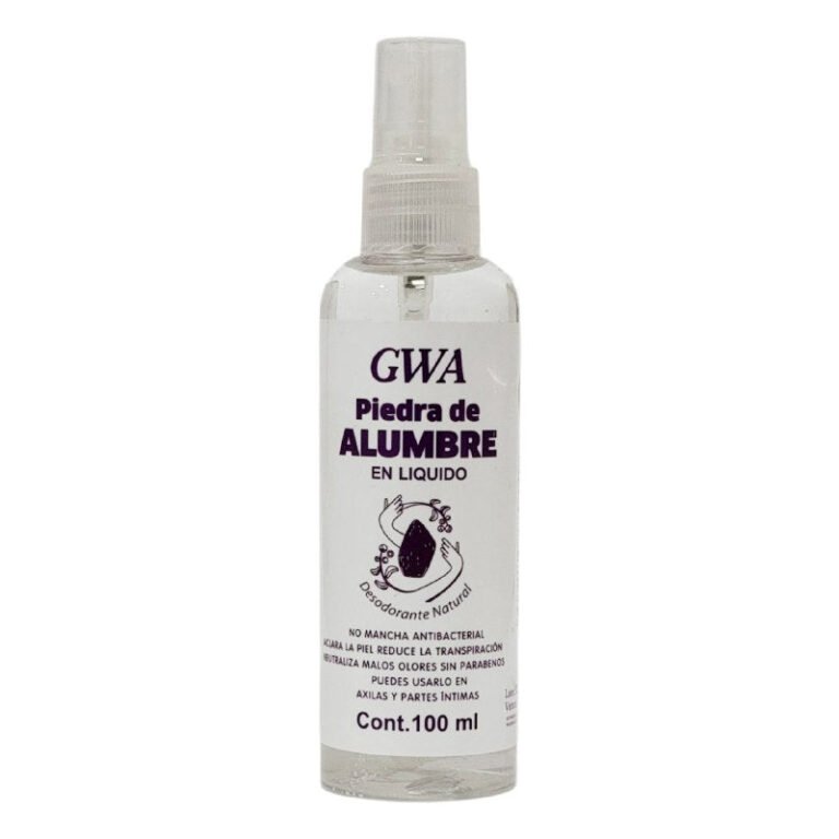 DESODORANTE DE PIEDRA DE ALUMBRE EN LIQUIDO NATURAL ANTIBACTERIAL ACLARANTE GWA 100ML