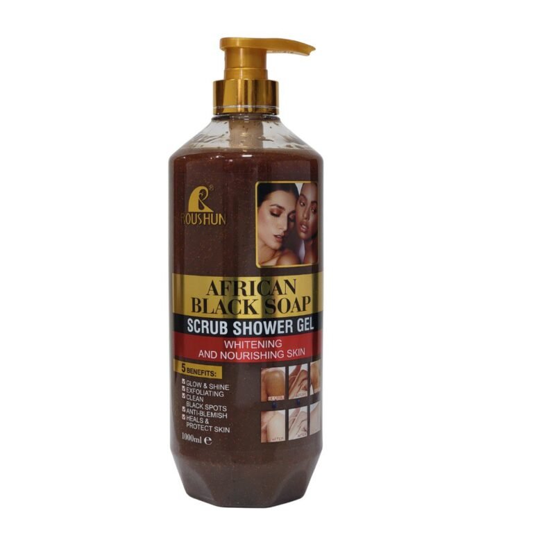 GEL DE DUCHA DE JABÓN NEGRO AFRICANO ROUSHUN 1000ML