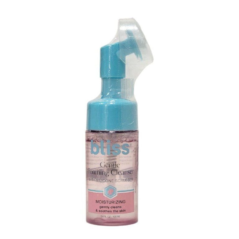 LIMPIADOR FACIAL ESPUMOSO SUAVE CON CEPILLO DE SILICONA HUMECTANTE E HIDRATANTE BLISS 100ML