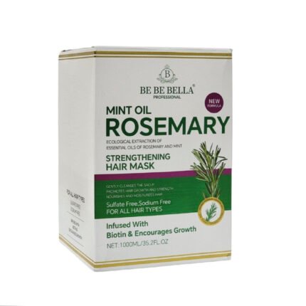MASCARA PARA EL CABELLO FORTALECEDORA DE ACEITE DE MENTA Y ROMERO SUAVIZANTE CRECE PELO BE BE BELLA 1000ML