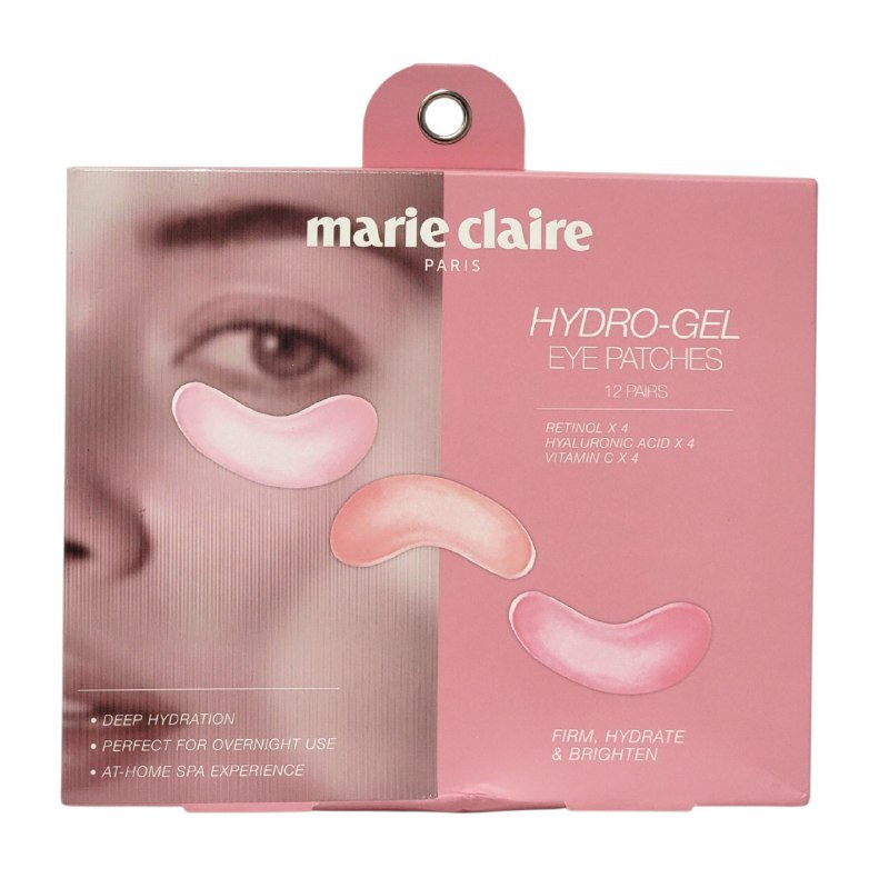 MASCARILLA DE OJOS PARCHES DE HIDROGEL DE ACIDO HIALURONICO Y VITAMINA C HIDRATANTE MARIE CLAIRE 12 PARES MASCARILLA DE OJOS PARCHES DE HIDROGEL DE ACIDO HIALURONICO Y VITAMINA C HIDRATANTE MARIE CLAIRE 12 PARES