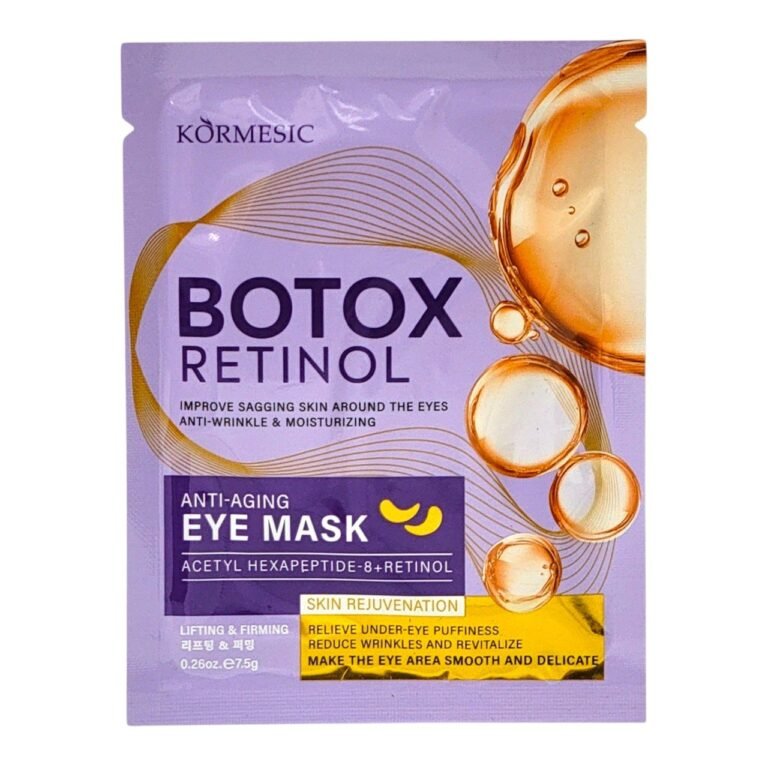 MASCARILLA FACIAL PARA OJOS RETINOL EFECTO BÓTOX KORMESIC 7.5G X UN PAR
