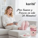 MASCARILLA PARA PIES ORGANICA QUE BLANQUEA E ILUMINA, ANTITRANSPIRANTE Y DESODORANTE LOS PIES KARITE 1 PAR