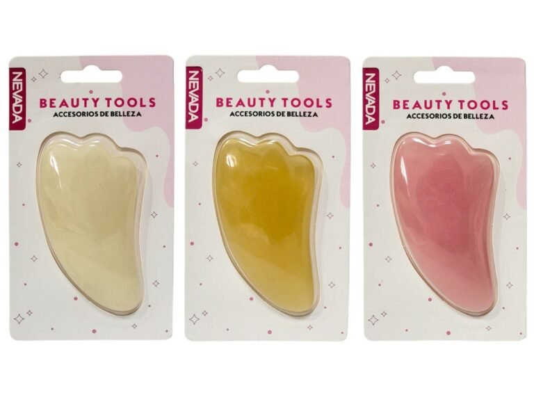 PIEDRA DE CUARZO GUA SHA NEVADA BEAUTY TOOLS 3 COLORES DISPONIBLES 3X10CM