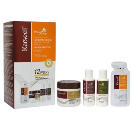 SET DE ALISADO PARA EL CABELLO DE KERATINA Y ESENCIA DE MACA DE 4 PASOS KARSEELL