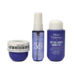 SET DE CUIDADO CORPORAL DE 3 PIEZAS, GEL DE DUCHA 90ML, CREMA CORPORAL 50ML, SPLASH CUERPO Y CABELLO 40ML MISS VANESSA CHEIROSA 59