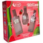 SET DE CUIDADO FACIAL: TÓNICO FACIAL CONT. 150ML SERUM DE NIACINAMIDA: CONT. 70ML CREAM FACIAL NOCTURNA: 120ML STAY BEAUTIFUL
