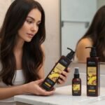 SHAMPOO PARA EL CABELLO EN SET CONTRA LA CAIDA DEL PELO DE JENGIBRE, SHAMPOO 300ML, ACONDICIONADOR 300ML, SUERO CAPILAR 50ML