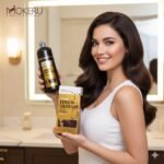 SHAMPOO TINTE PARA EL CABELLO CON KERATINA CUBRE CANAS DARK CHOCOLATE 26 MOKERU 500ML