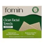 TOALLITAS FACIALES LIMPIADORAS DESECHABLES EXTRASUAVES DE BAMBU FOMIN 50UND