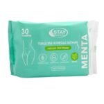 TOALLITAS HUMEDAS INTIMAS DE MENTA, QUE LIMPIAN, DAN FRESCURA Y SUAVIDAD STAY BEAUTIFUL 30UND