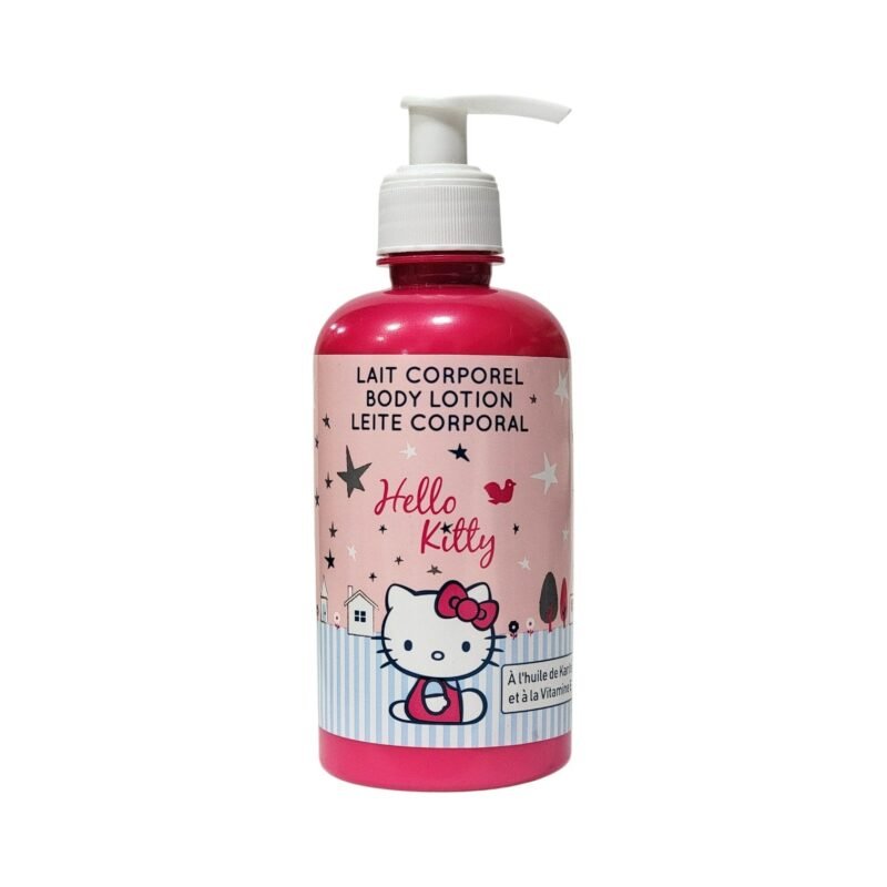 CREMA CORPORAL CON ACEITE DE KARITÉ Y VITAMINA E DE HELLO KITTY 350ML