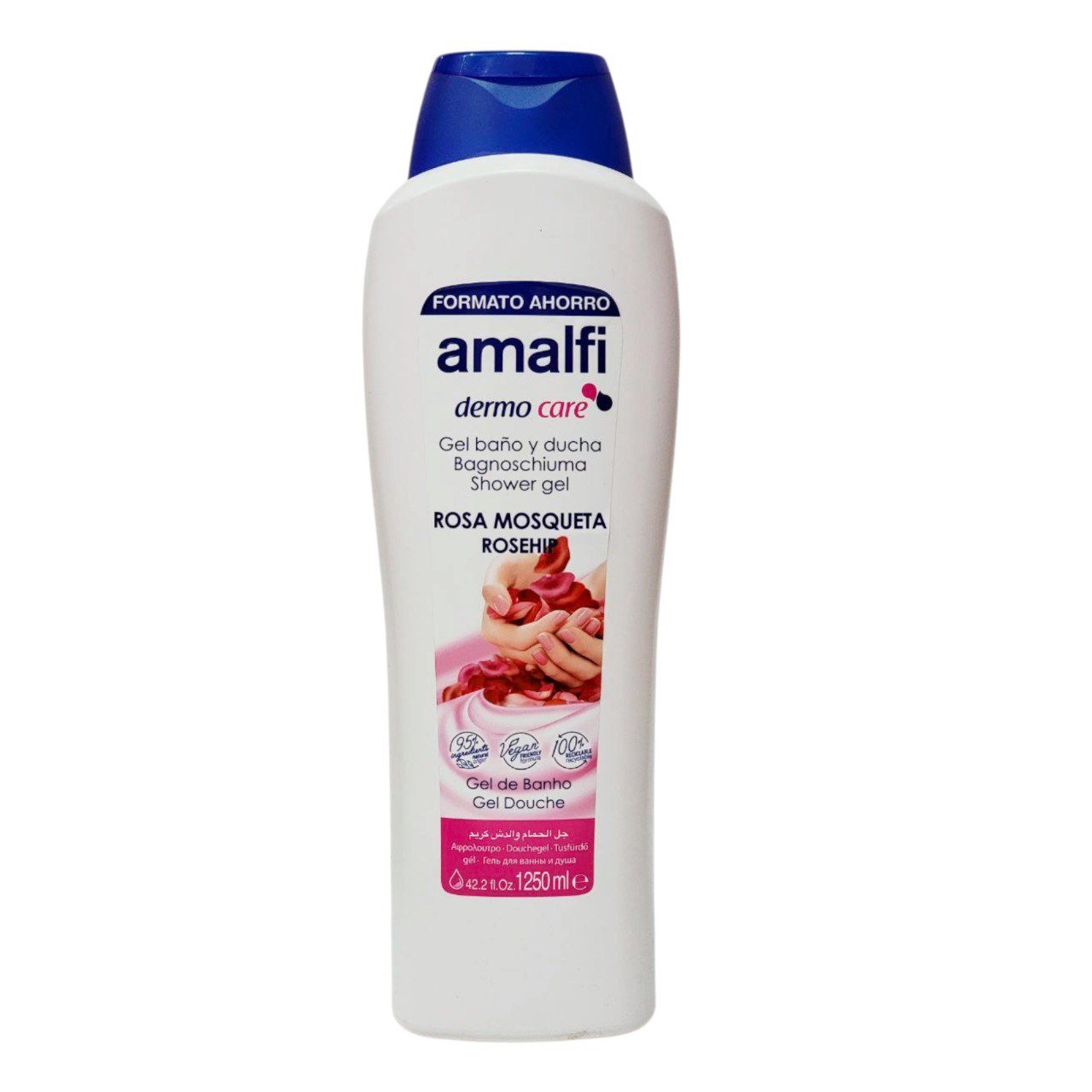 GEL DE BAÑO Y DUCHA CON EXTRACTO DE ROSA MOSQUETA DERMO CARE AMALFI 1250ML GEL DE BAÑO Y DUCHA CON EXTRACTO DE ROSA MOSQUETA DERMO CARE AMALFI 1250ML