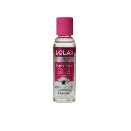 GOTAS DE BRILLO CON KERATINA Y ALOE VERA LOLA 60ML