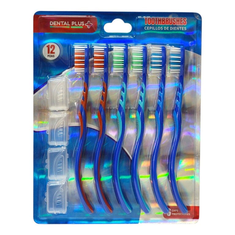 SET DE CEPILLOS DE DIENTES 6PCS DENTAL PLUS 19CM