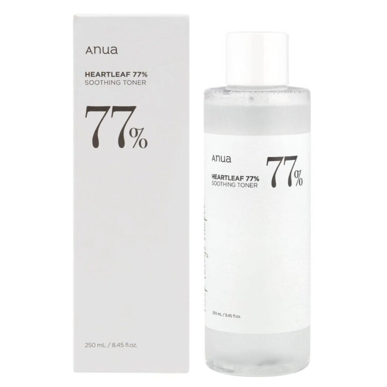 TÓNICO FACIAL COREANO CALMANTE 77% DE HOJA DE CORAZÓN ANUA 250ML