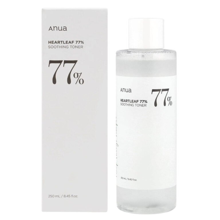 TÓNICO FACIAL COREANO CALMANTE 77% DE HOJA DE CORAZÓN ANUA 250ML