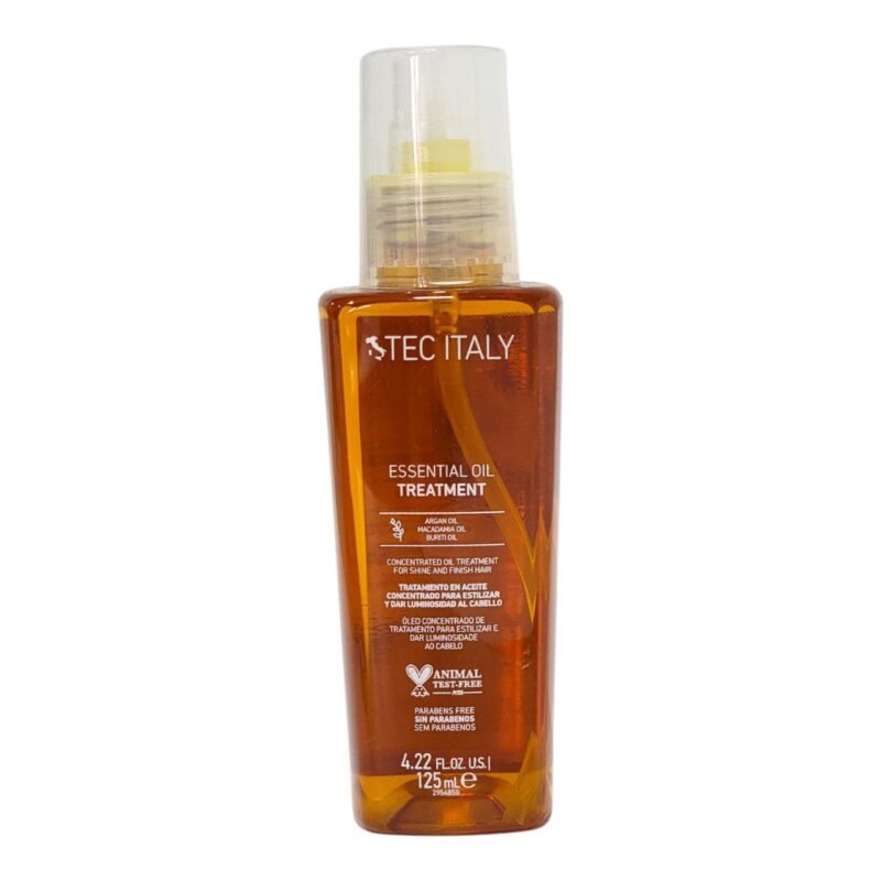 ACEITE PARA EL CABELLO NUTRITIVO Y FINALIZADOR DE ESTILO CON ARGAN MACADAMIA Y BURITI TEC ITALY 125ML