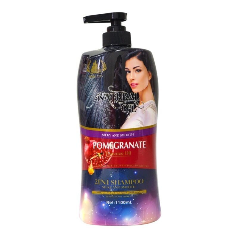 SHAMPOO 2 EN 1 DE ACEITE NATURAL CON GRANADA TREE CITY 1100ML