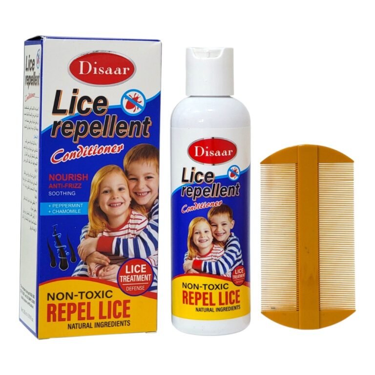 ACONDICIONADOR REPELENTE Y TRATAMIENTO CONTRA PIOJOS CON MENTA Y MANZANILLA DISAAR 200ML