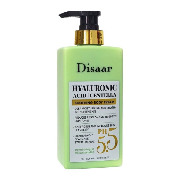 CREMA CORPORAL CALMANTE Y HIDRATANTE CON ACIDO HIALURONICO Y CENTELLA ASIATICA DISAAR 500ML