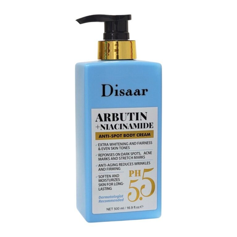 CREMA CORPORAL CORRECTORA Y ANTIMANCHAS CON ARBUTINA Y NIACINAMIDA DISAAR 500ML