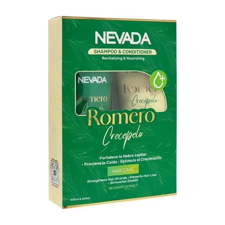 SET DE SHAMPOO Y ACONDICIONADOR ANTICAIDA CON EXTRACTO NATURAL DE ROMERO 2PCS NEVADA
