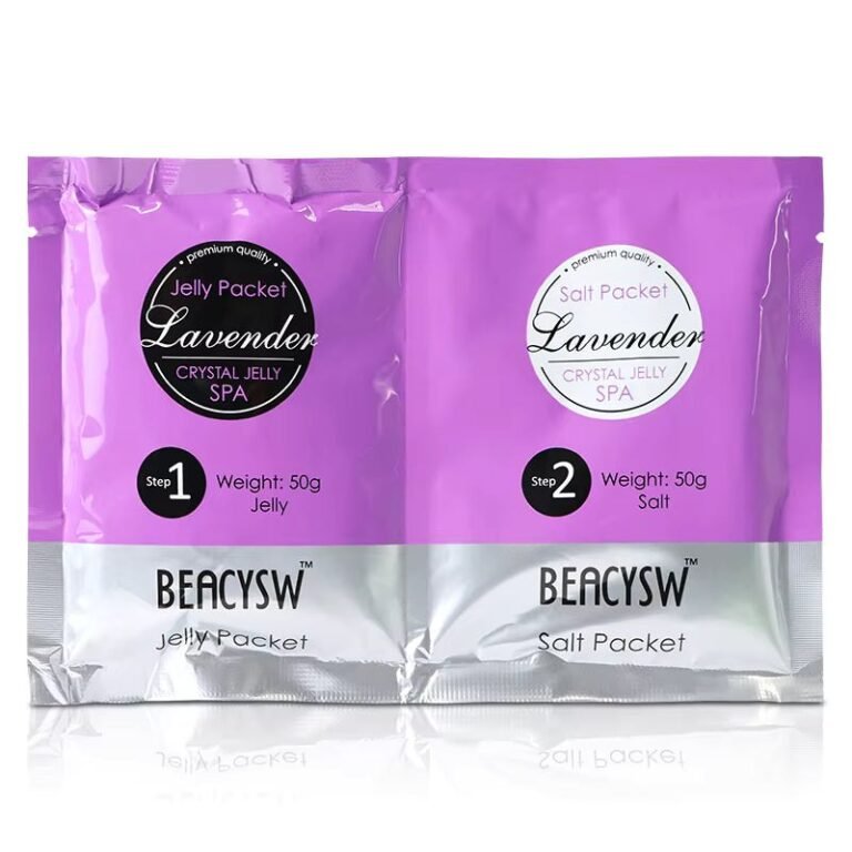 TRATAMIENTO TERAPEUTICO DE PEDICURA DE GELATINA DE CRISTAL DE 2 PASOS AROMA A LAVANDA BEACYSW 2X50G