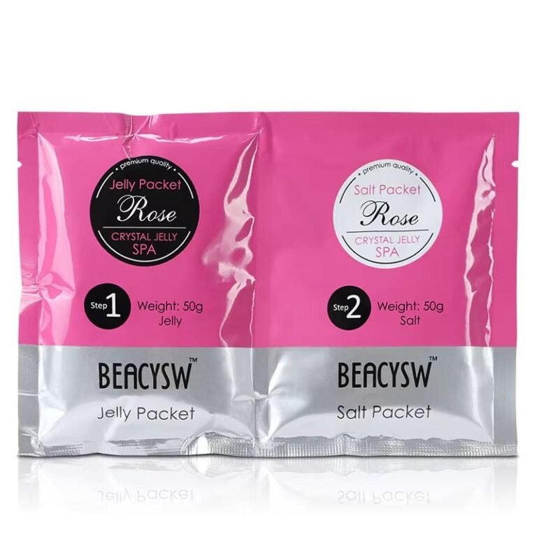 TRATAMIENTO TERAPEUTICO DE PEDICURA DE GELATINA DE CRISTAL DE 2 PASOS AROMA A ROSA BEACYSW 2X50G