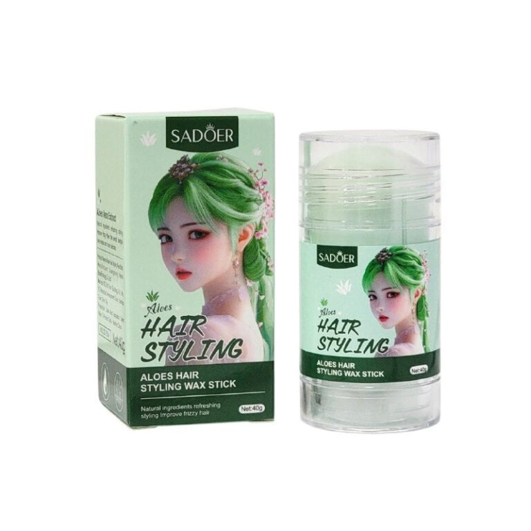 CERA PARA EL CABELLO EN BARRA DE EXTRACTO DE ALOE VERA FIJADORA E HIDRATANTE SADOER 40G