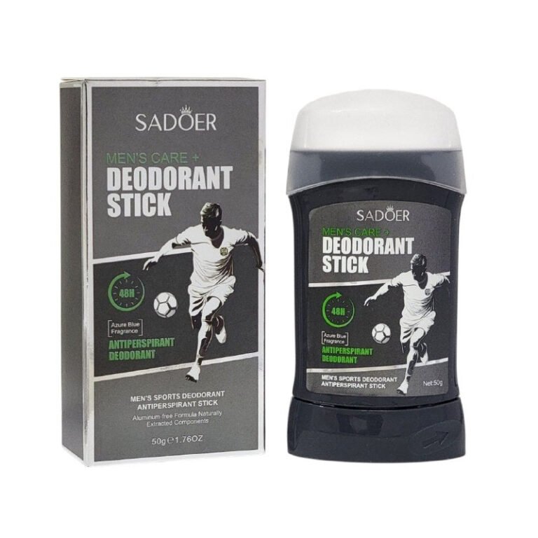 DESODORANTE EN BARRA PARA HOMBRES ANTITRANSPIRANTE DE ALTO RENDIMIENTO CONTRA SUDOR Y OLOR SADOER 50G