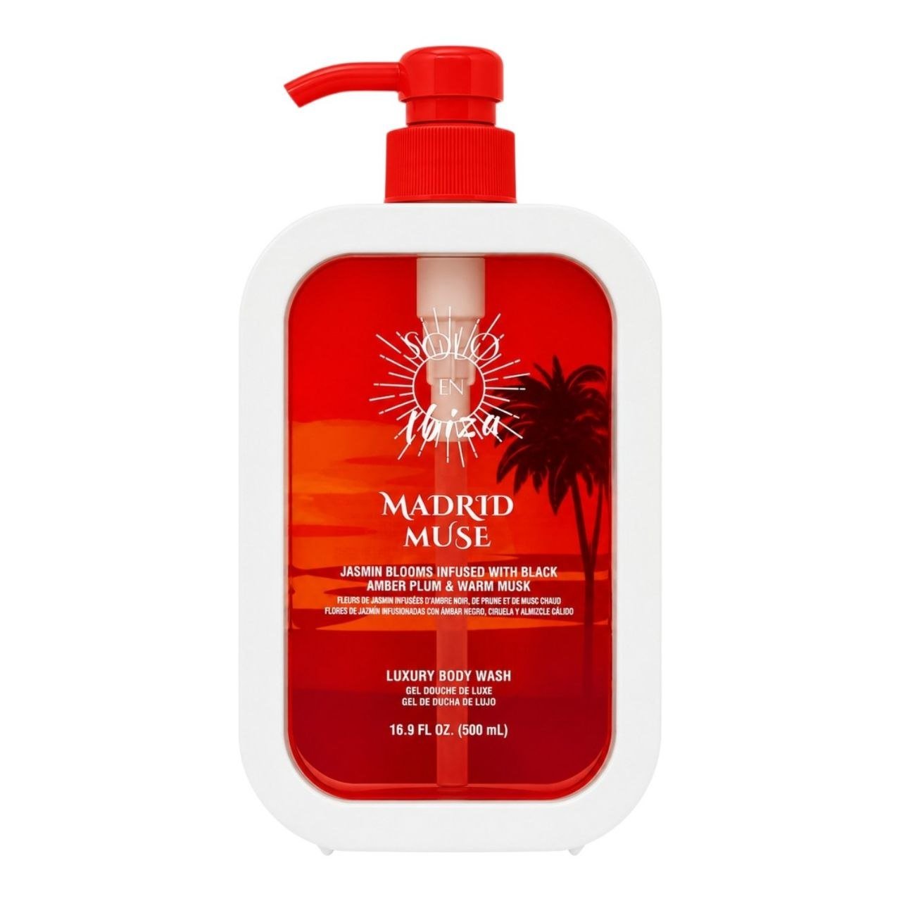 GEL DE DUCHA RELANJANTE E HIDRATANTE DE FLORES DE JAZMIN Y AMBAR NEGRO MADRID MUSE SOLO EN IBIZA 500ML GEL DE DUCHA RELANJANTE E HIDRATANTE DE FLORES DE JAZMIN Y AMBAR NEGRO MADRID MUSE SOLO EN IBIZA 500ML