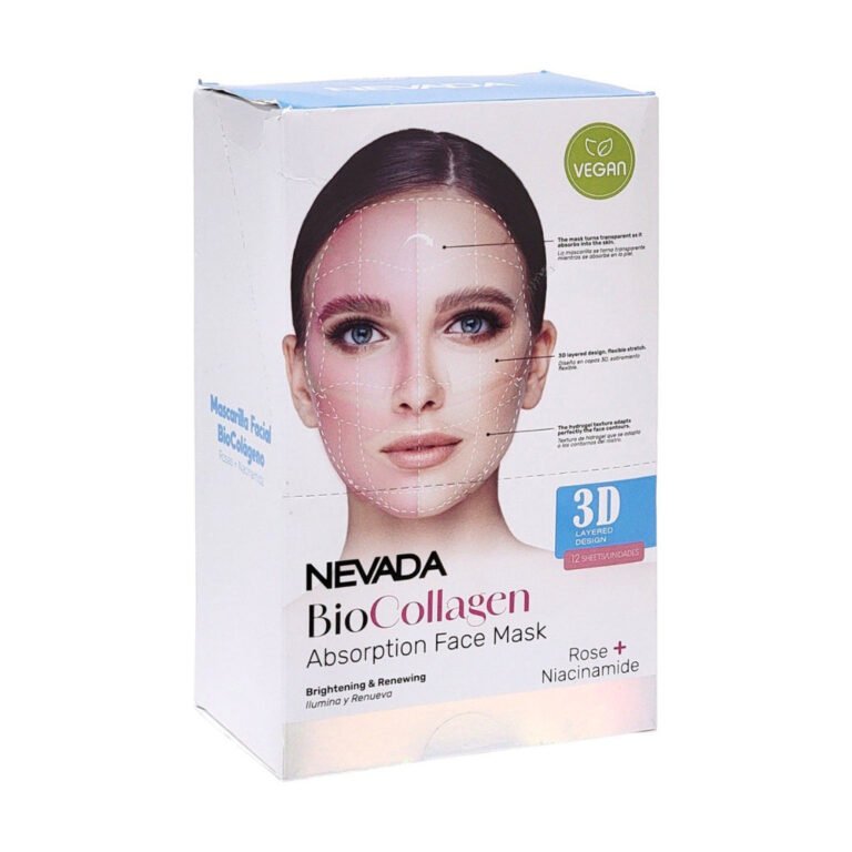 MASCARILLA FACIAL DE BIOCOLAGENO ESENCIA DE ROSAS Y NIACINAMIDA NEVADA
