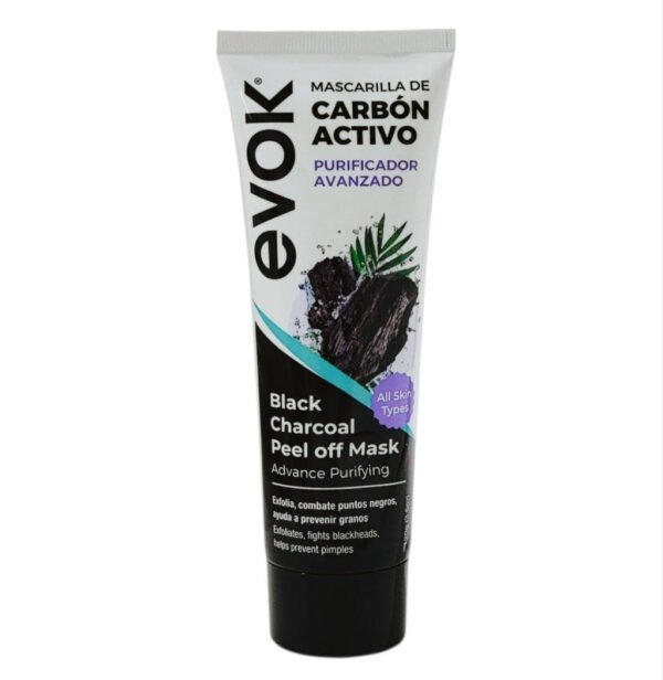 MASCARILLA FACIAL DE CARBON ACTIVADO PURIFICADORA EXFOLIANTE EVOK 120G
