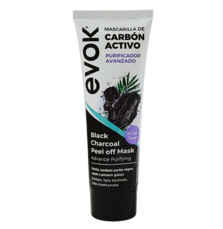 MASCARILLA FACIAL DE CARBON ACTIVADO PURIFICADORA EXFOLIANTE EVOK 120G