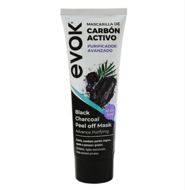 MASCARILLA FACIAL DE CARBON ACTIVADO PURIFICADORA EXFOLIANTE EVOK 120G