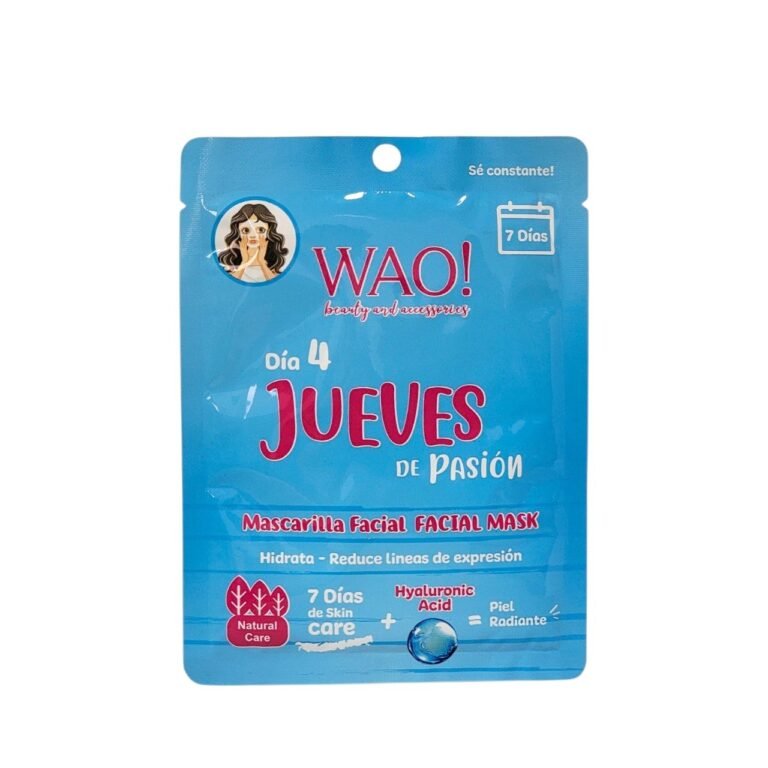 MASCARILLA FACIAL DIA 4 JUEVES DE PASION CON ACIDO HIALURONICO WAO! 25G