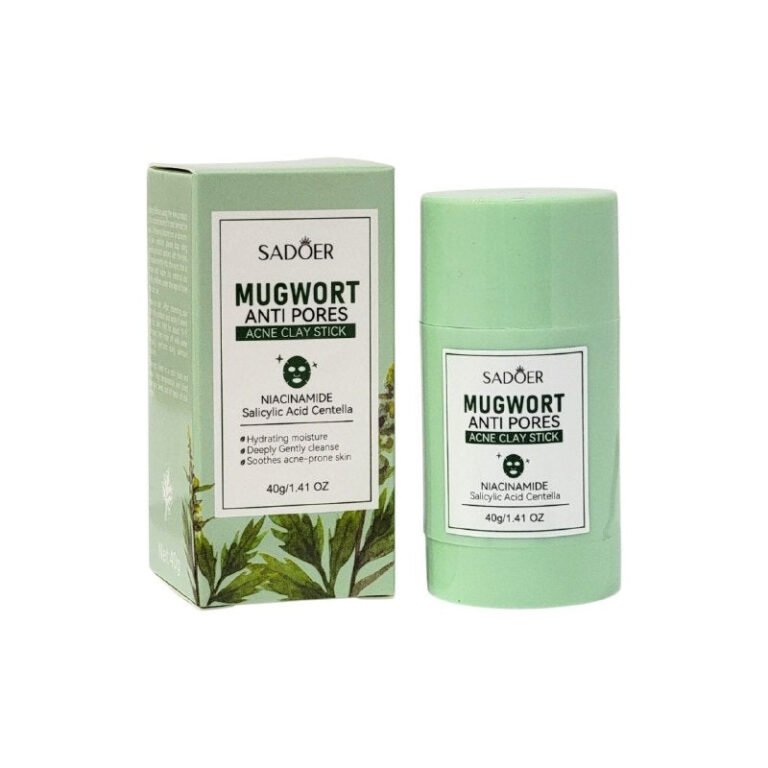 MASCARILLA FACIAL EN BARRA DE ARCILLA PARA LIMPIEZA PROFUNDA Y CONTROL DE IMPERFECCIONES ACNE SADOER 40G