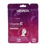 MASCARILLA FACIAL Y DE CUELLO DE TELA HIDRATANTE ANTIMANCHAS CON VITAMINA E Y ARBUTINA NEVADA 1OZ