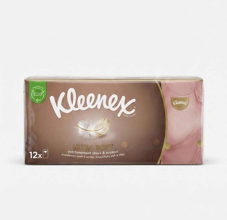 PAÑUELOS FACIALES DESECHABLES DE PAPEL ULTRA SUAVES 12 PAQUETES KLEENEX