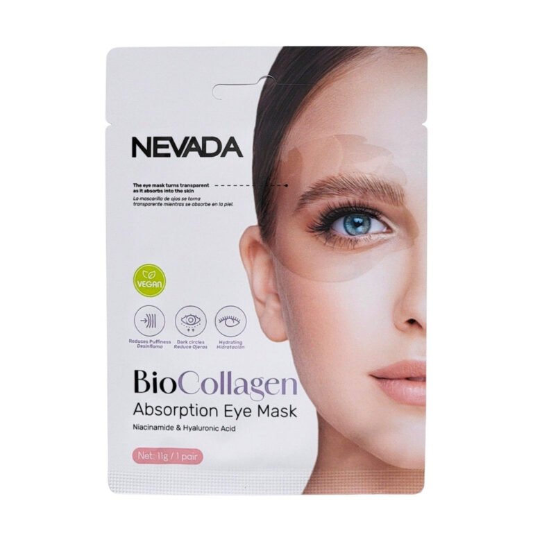 PARCHES DE OJOS ILUMINADORES DE BIOCOLAGENO CON NIACINAMIDA Y ACIDO HIALURONICO NEVADA 1 PAR