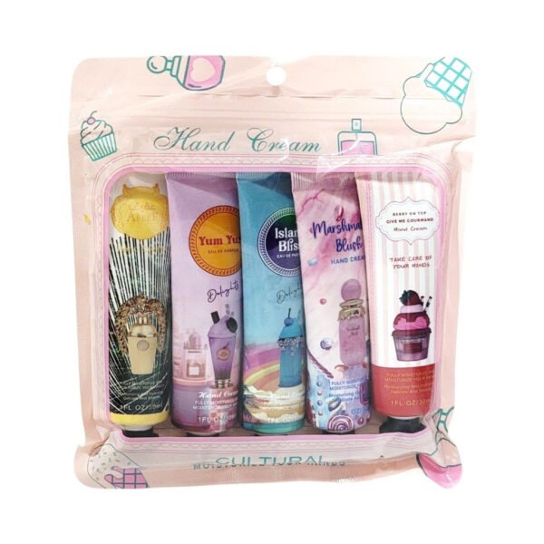 SET DE CREMAS PARA MANOS CON AROMAS DE PERFUMERIA ARABE 5PCS