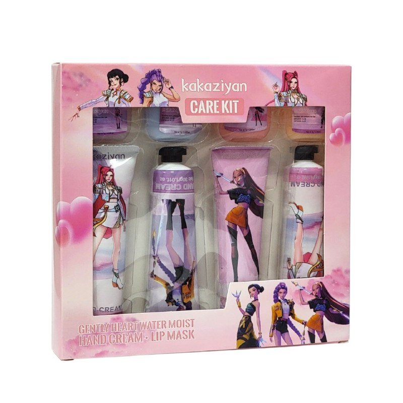 SET DE CREMAS PARA MANOS Y BALSAMO LABIAL CON DISEÑO DE GUERRERAS K-POP 4PCS KAKAZIYAN SET DE CREMAS PARA MANOS Y BALSAMO LABIAL CON DISEÑO DE GUERRERAS K-POP 4PCS KAKAZIYAN