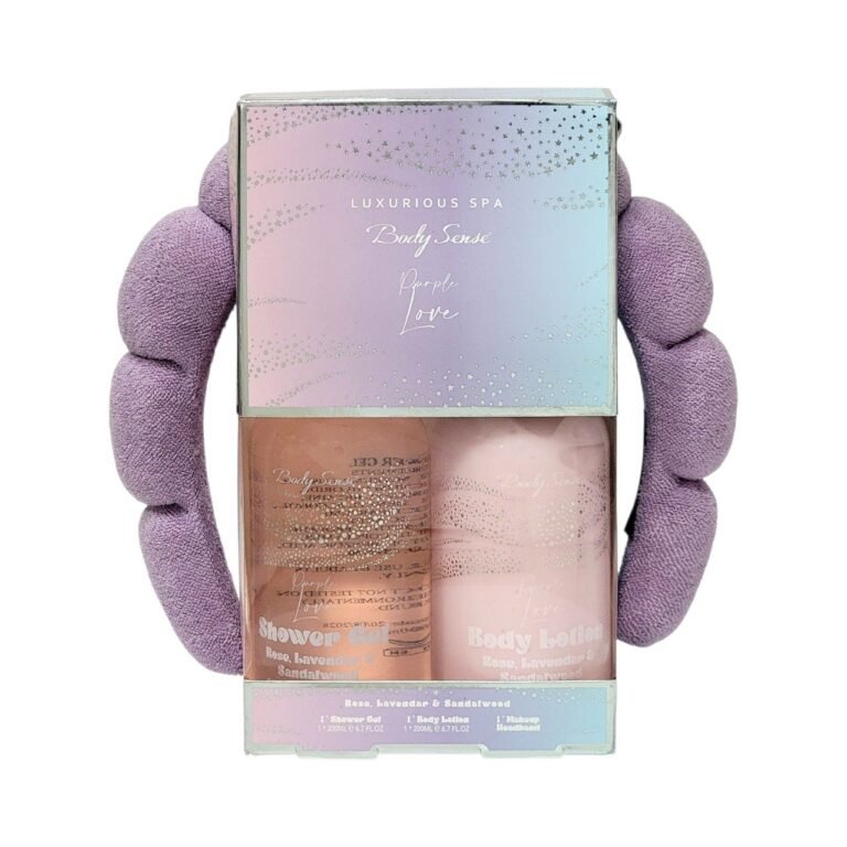SET DE REGALO DE CUIDADO PERSONAL NUTRITIVO AROMA A ROSAS LAVANDA Y SANDALO 3PCS BODY SENSE